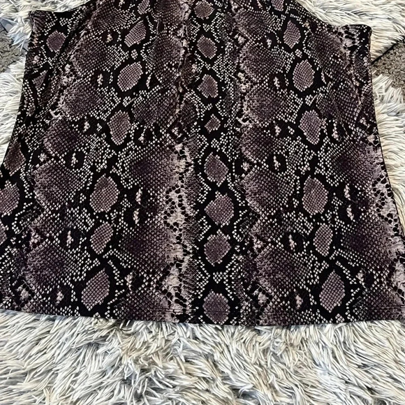 Snake skin Michael Kors Halter Top size XL - Picture 3 of 15